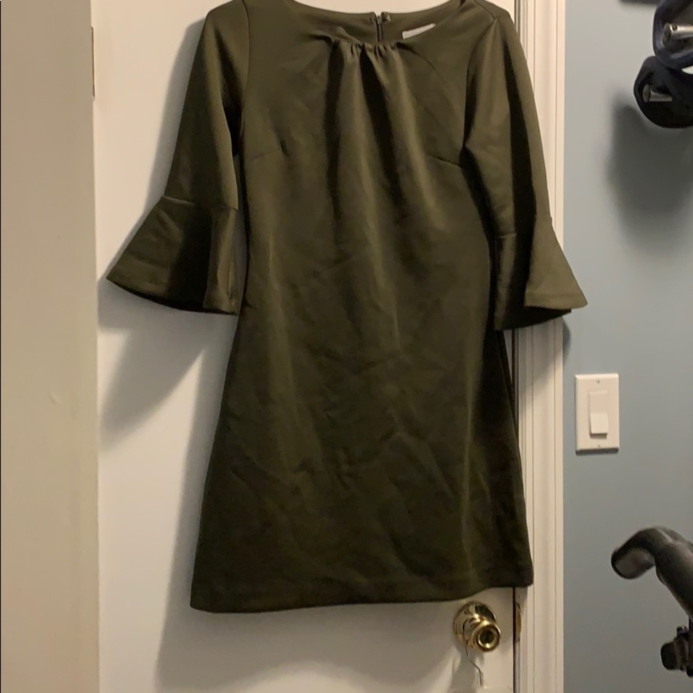 Olive green dress